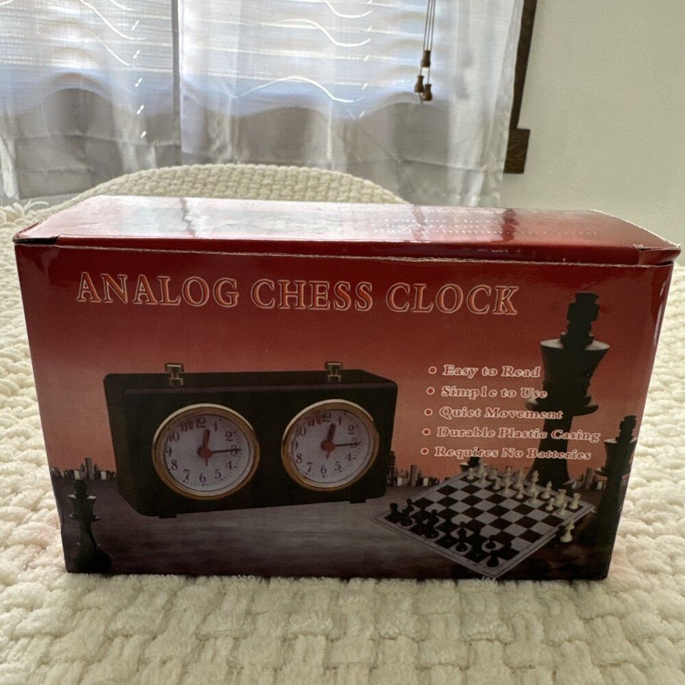 Chess Clock: Wind-Up Analog New (yellow)